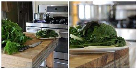 Bietole mondate e cotte