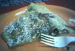 crepes Golosa crespella al cioccolato con zucchero a velo