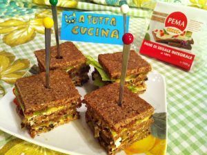 mini tramezzini alle melanzane