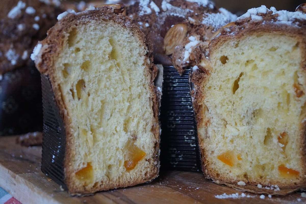 Colomba avanzata da riciclare Colomba di Pasqua già aperta da consumare in fretta per non farla diventare stantia