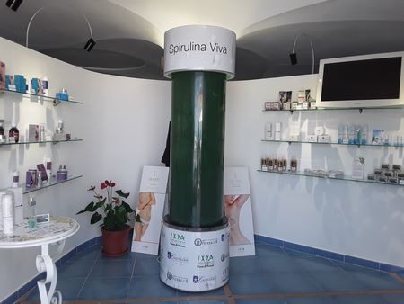 Impianto per la coltivazione di spirulina biologica del Parco Castiglione di Ischia