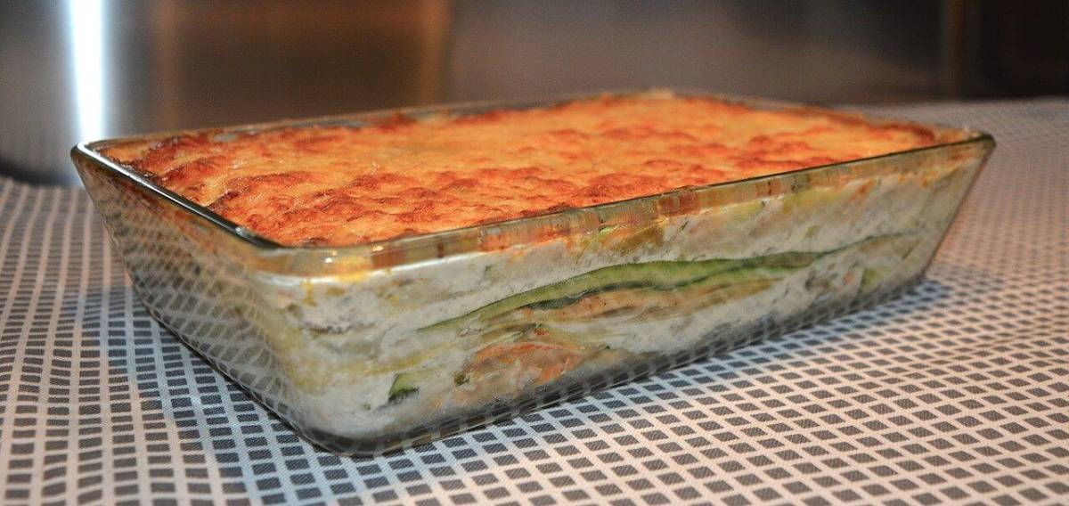 Lasagne al forno con zucchine Lasagne con zucchine e formaggio