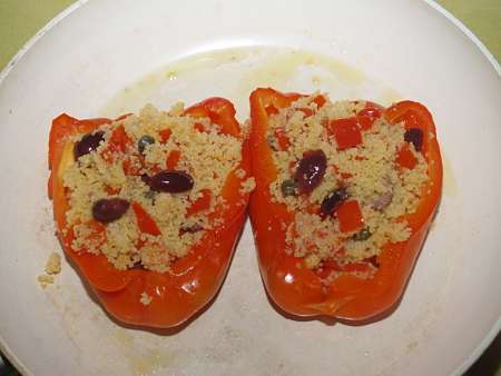 Peperoni farciti con cous cous