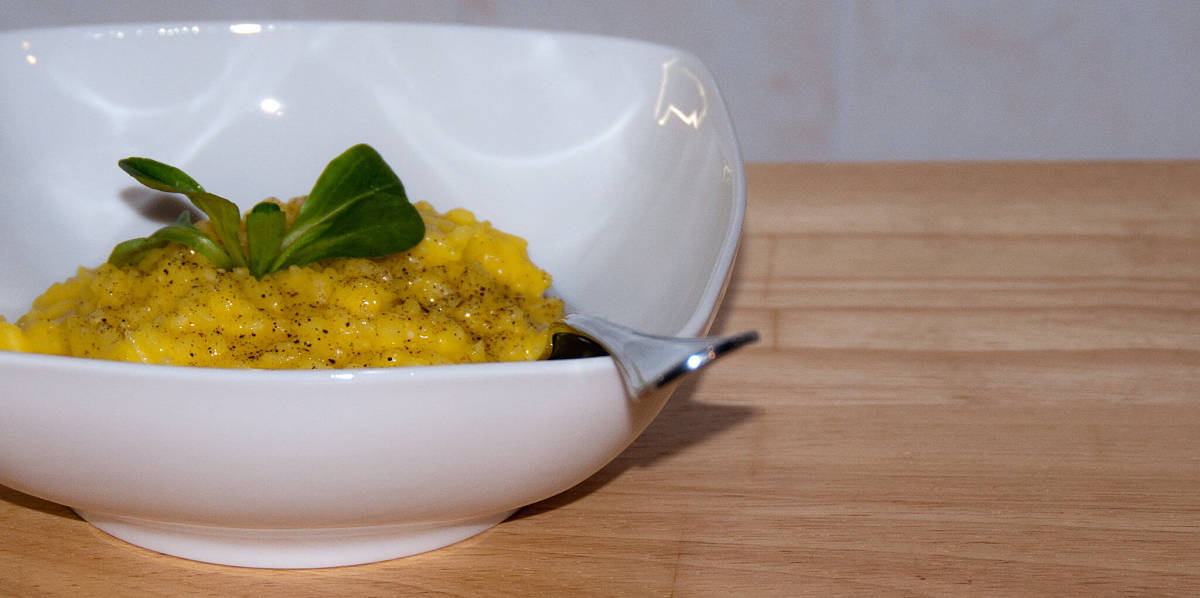 Goloso risotto giallo allo zafferano