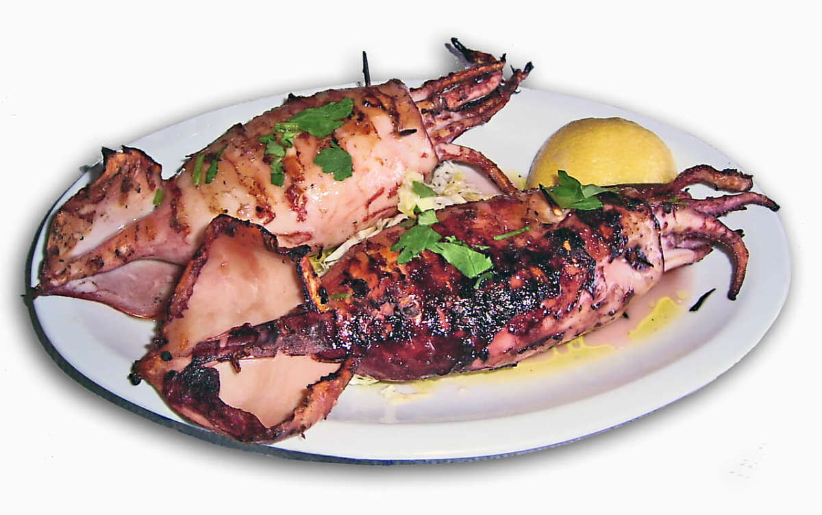 Calamari farciti alla griglia all'abruzzese