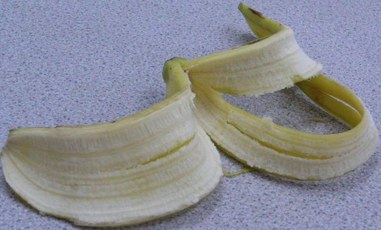 Buccia di banana da utilizzare