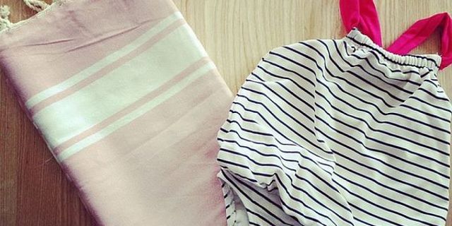 Costume da bagno lavato prima di riporlo