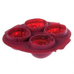 Vaschetta con 4 stampini per produrre giaccio e budini a forma di cervello umano