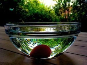 Uovo sodo immerso in acqua fredda per facilitare l'eliminazione del guscio