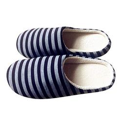 Pantofole invernali unisex rigate