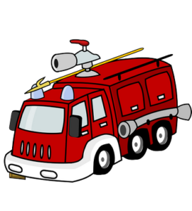 Disegno del camion dei Vigili del Fuoco