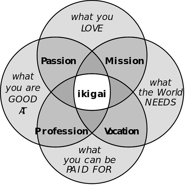 Le 4 domande alla base dell'Ikigai giapponese