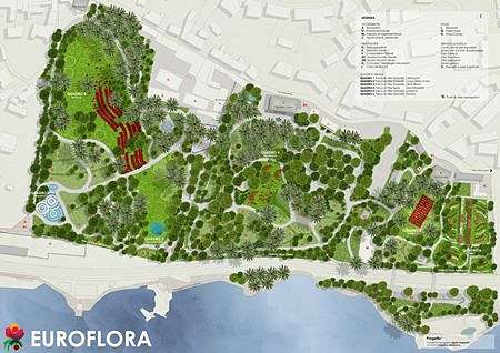 Piantina per orientarsi nella visita di Euroflora 2018