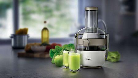 Il modello della mia centrifuga Philips con 2 succhi freschi appena fatti