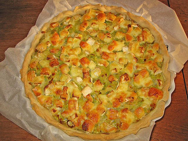 Torta di patate e porri light