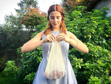 Rete alimentare a maglia larga adatto ad essiccare la carne all'aria