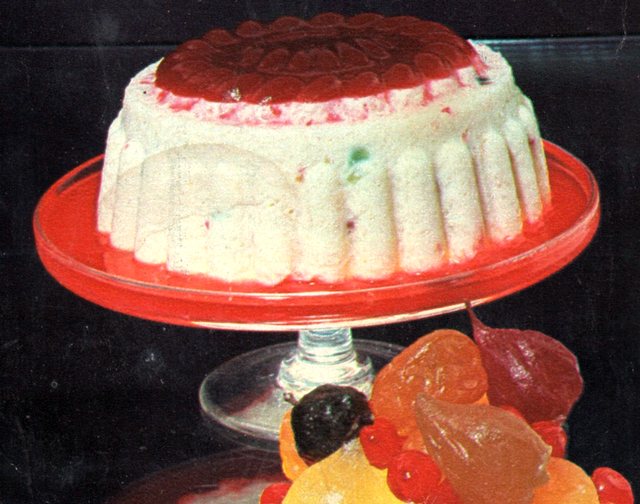 Aspetto della bavarese di riso e canditi all'imperatrice Eugenia