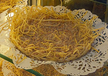 Torta di tagliatelle di Mantova senza pasta frolla