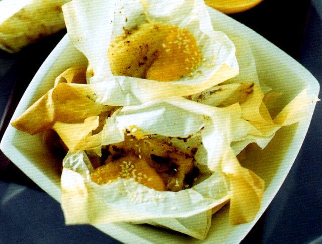 Banane al cartoccio cotte al forno omogeneamente