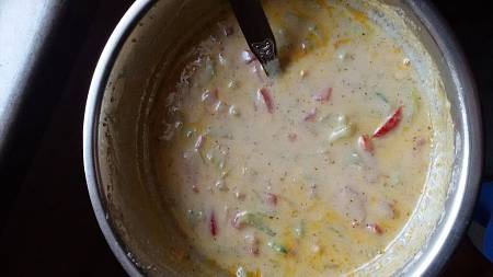 Aspetto della salsa raita di mele