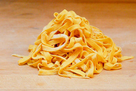 Aspetto delle tagliatelle fatte in casa