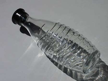 Bottiglia di vetro in dotazione al gasatore d'acqua