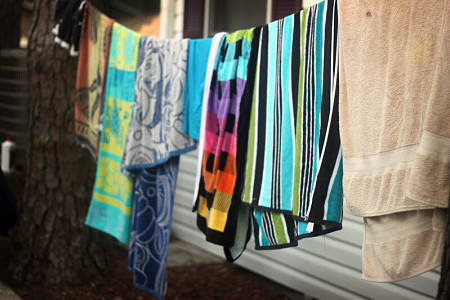 Come fare asciugare i teli mare bagnati