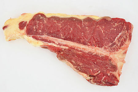 Costata di manzo ancora da cuocere
