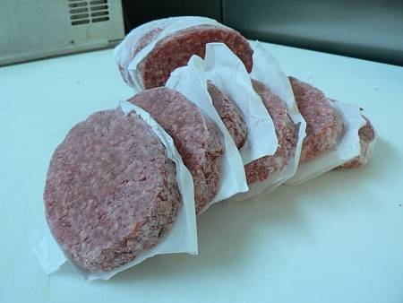 Hamburger congelati correttamente