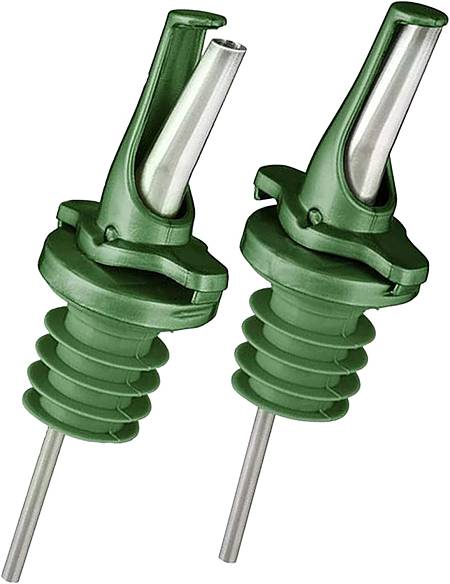 Tappi dosatori per olio con meccanismo " apri e chiudi "