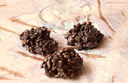 Aspetto delle rocce al cioccolato