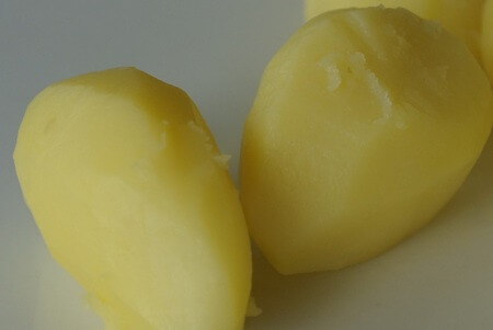 Patate bollite spellate