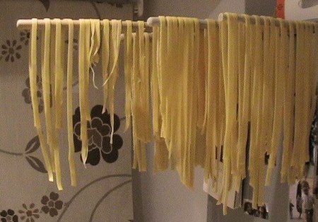 Tagliatelle fatte disidratare in casa