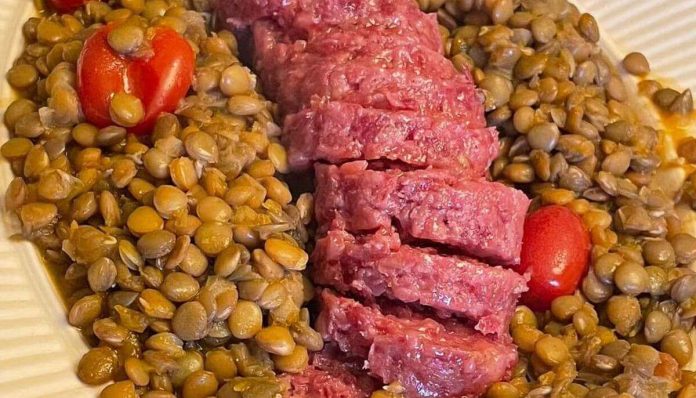 Musetto friulano con lenticchie