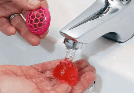 Pallina Sauberkugel nuova sciacquata con acqua calda