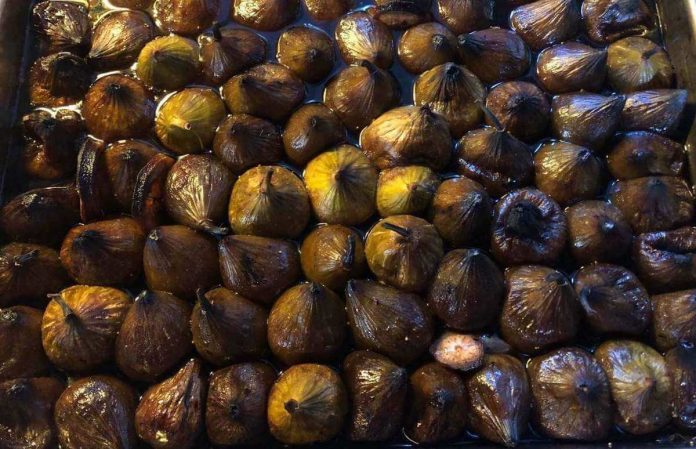 Aspetto dei fichi caramellati con aceto balsamico modenese