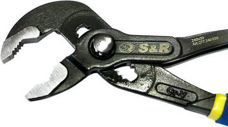 Aspetto della pinza pappagallo da idraulici