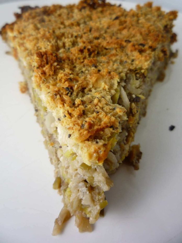 Fetta di polpettone di carciofi alla ligure