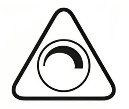 Aspetto del simbolo di lampadina dimmerabile